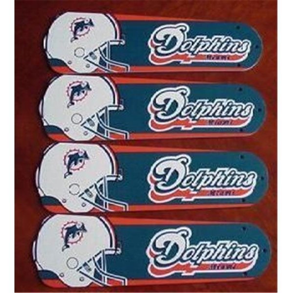 Ceiling Fan Designers Ceiling Fan Designers 42SET-NFL-MIA NFL Miami Dolphins Football 42 In. Ceiling Fan Blades Only 42SET-NFL-MIA
